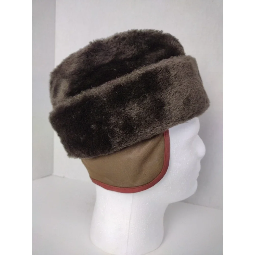 VTG United Hatters Cap Millinery Wkrs Int. Union Registered Men SM Faux Fur Hat